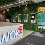 Groene wanddecoratie horeca